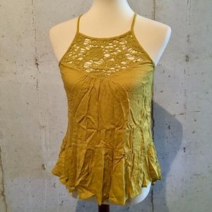 ALTAR'D STATE High-Low Mustard Yellow Tank Small